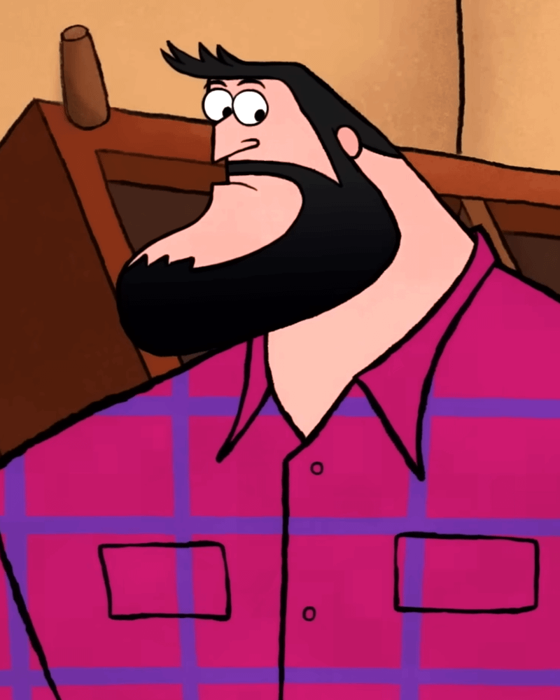 Bruce Wayne with a beard in Bat-Fam