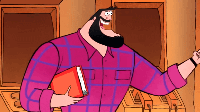 Bruce Wayne with a beard in Bat-Fam