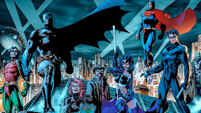 Batman and the Bat-family in DC comics.