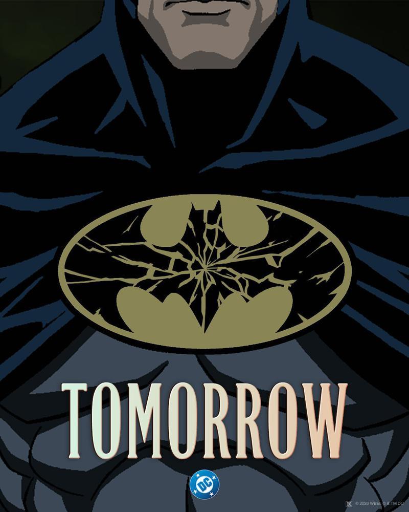 Batman's damaged logo.