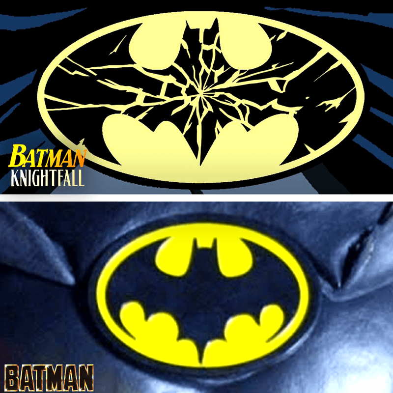 Batman logo.