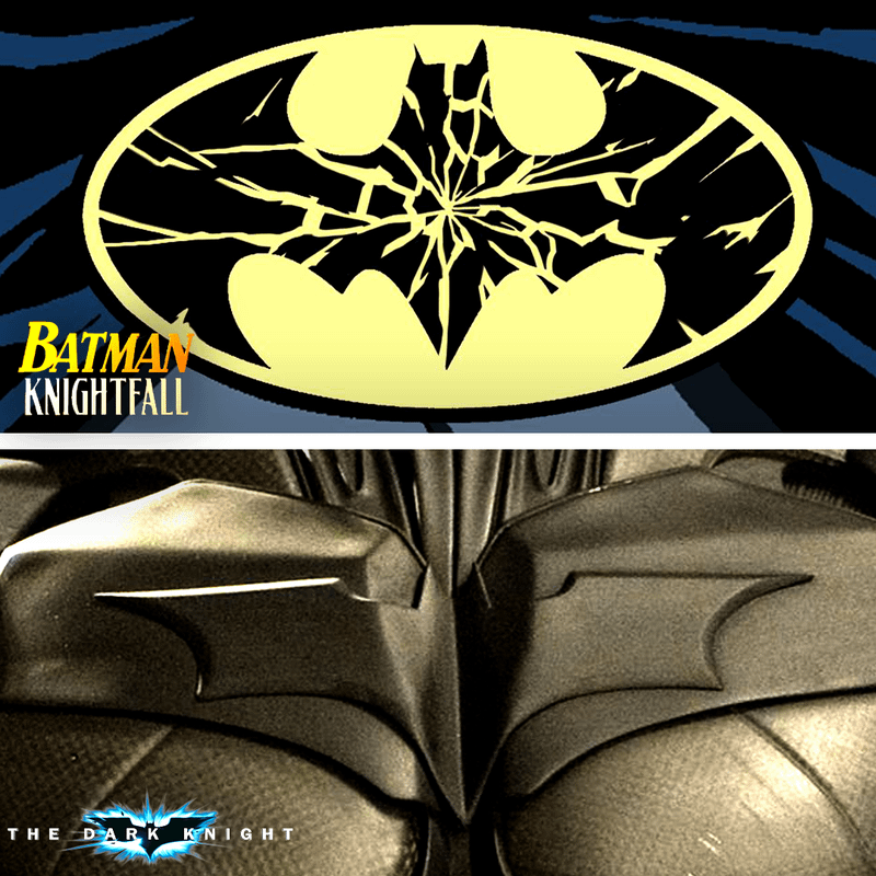 Batman logo comparison.