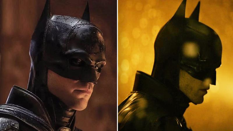 Robert Pattinson in The Batman Part 2 suit vs 2022 The Batman from side angle.