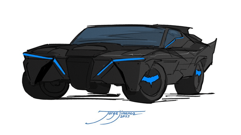 Matt Fraction's Batmobile from the front