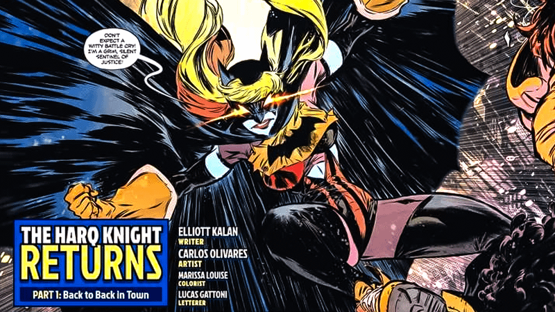 Harley Quinn as Batman in Harley Quinn #60.