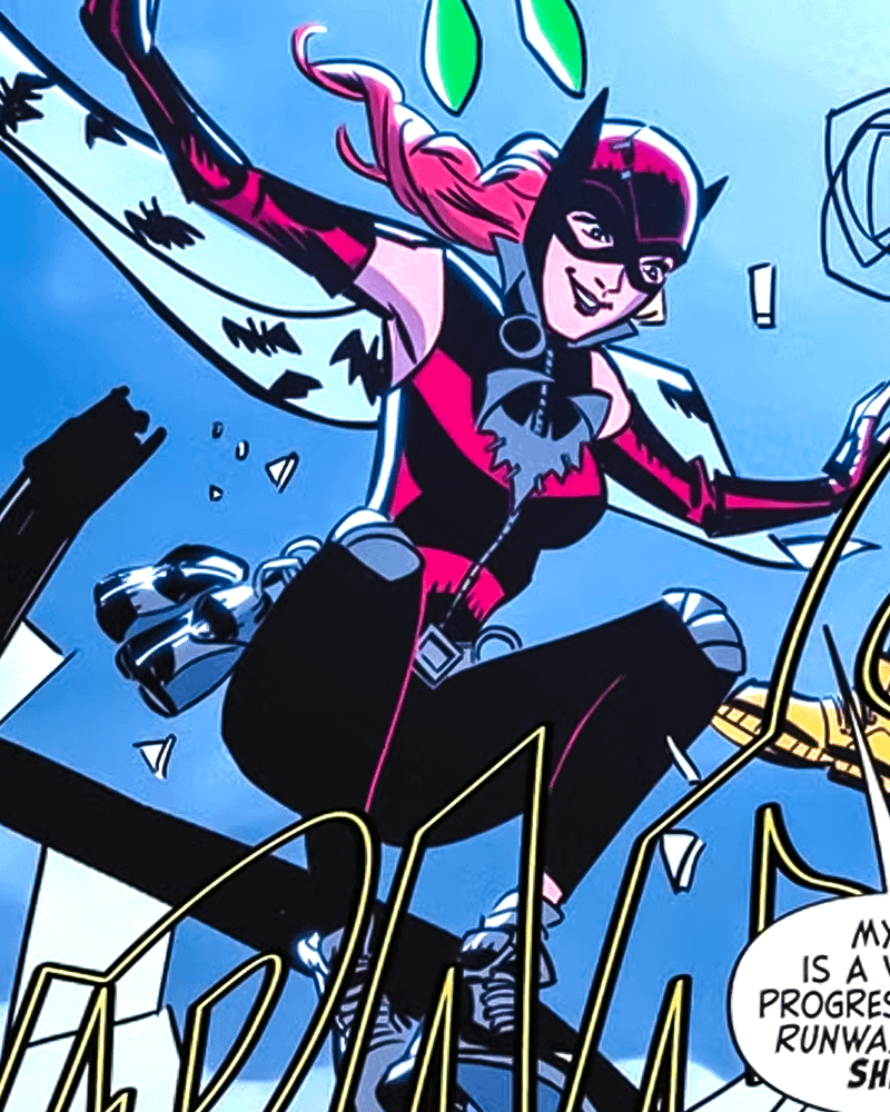 Harley Quinn as a member of the Bat-Family
