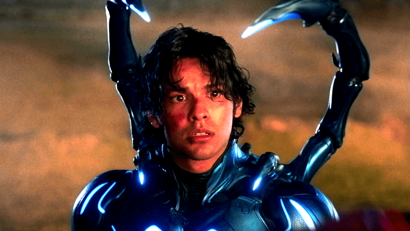 Jaime Reyes as Blue Beetle.