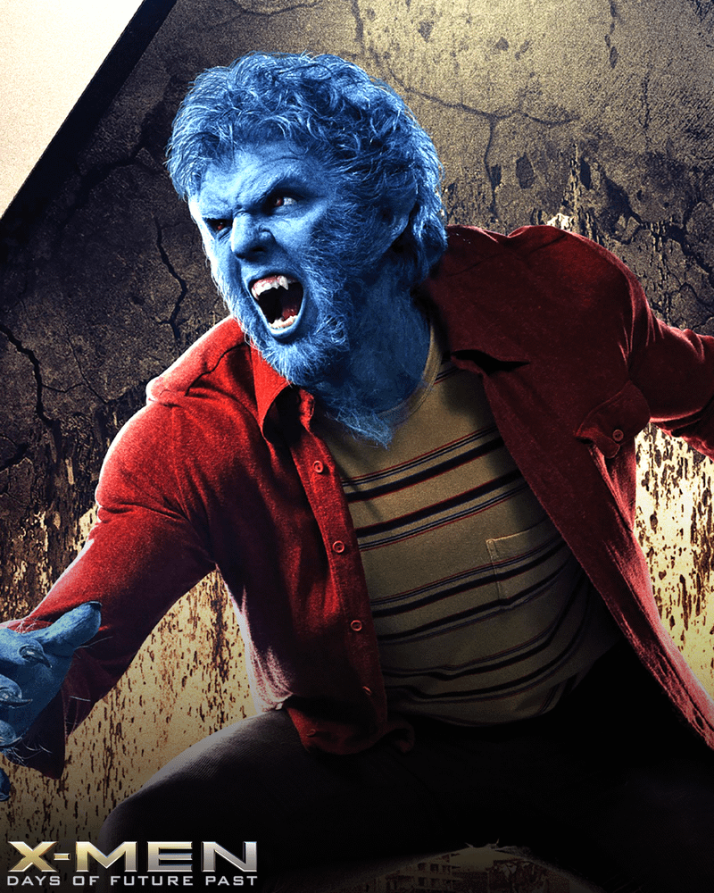 Nicholas Hoult as Beast in X-Men: Days of Future Past.