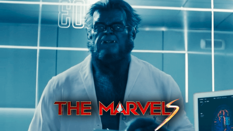 Beast in 'The Marvels' mid-credits scene.