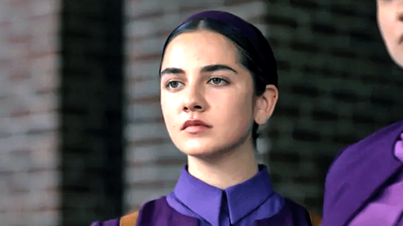Mattea Conforti as Becka in The Testaments.