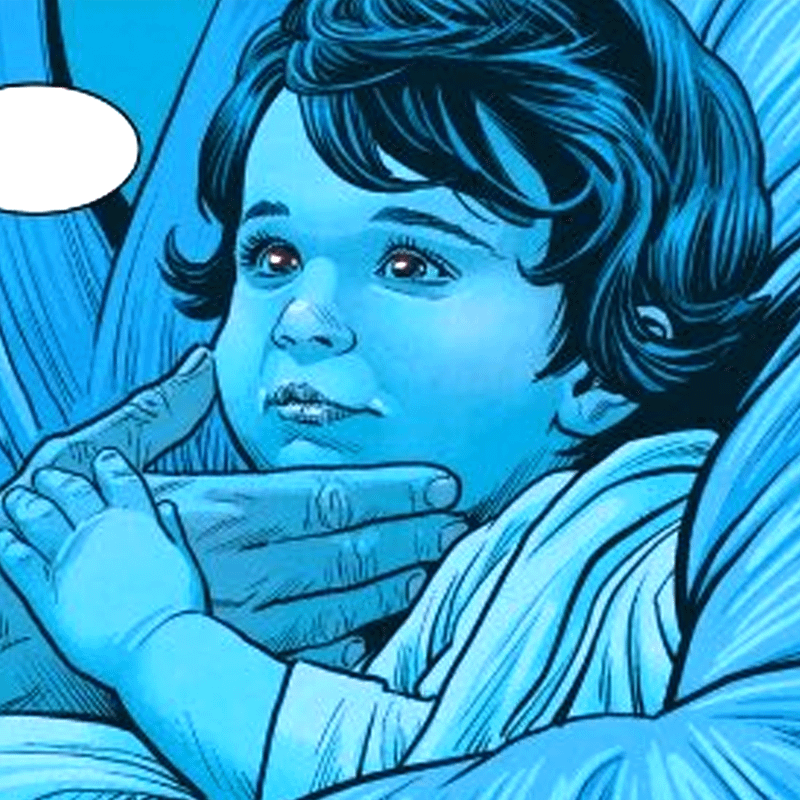 A baby Ben Solo in legacy of Vader