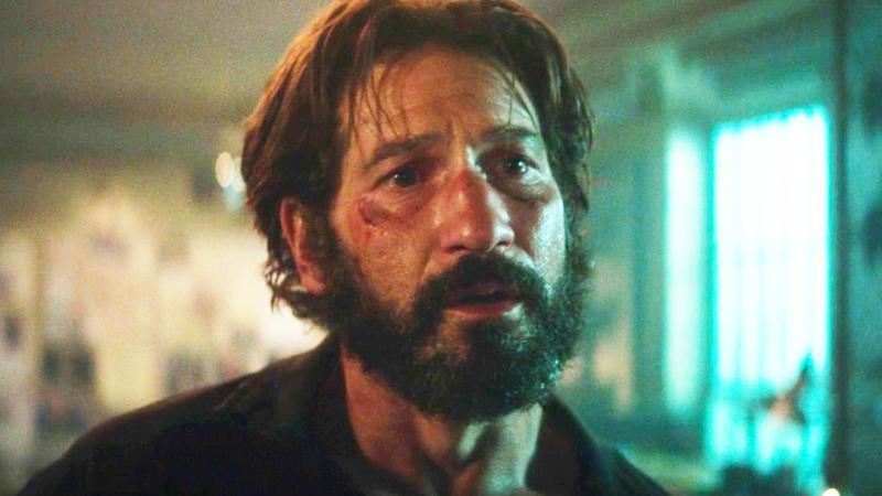 Frank Castle rocks a thick beard and long hair in Daredevil: Born Again.