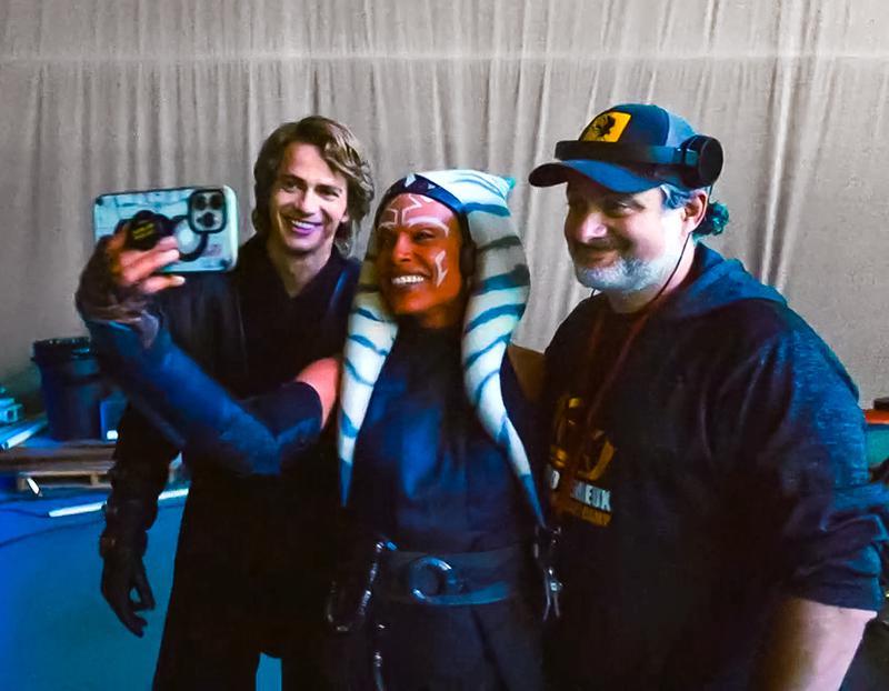 Ahsoka Hayden Christensen Dave Filoni Rosario Dawson dans les coulisses