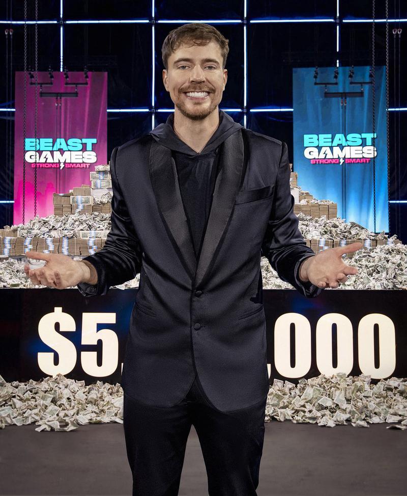 Mr. Beast promoting Beast Games Season 2