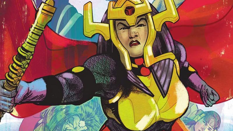 Big Barda looking angry in DC Comics.