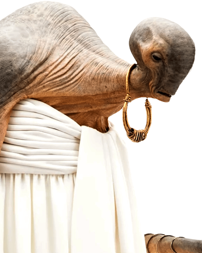 Professional masseur Lexo Sooger from Star Wars.