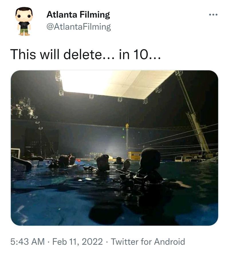 Black Panther 2 Underwater Set Tweet