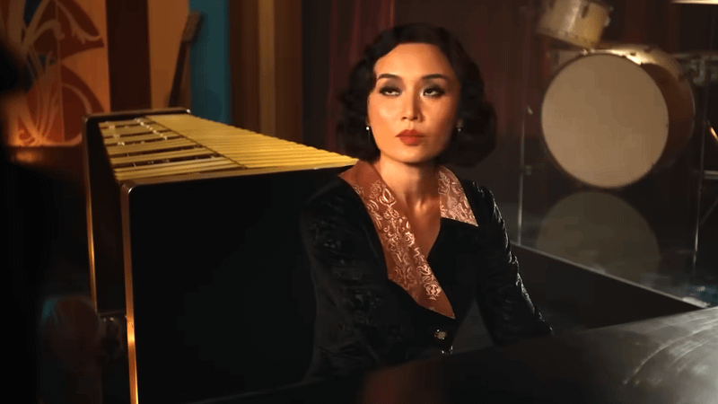 Li Jun Li's Cat Hardy playing the piano in Spider-Noir.