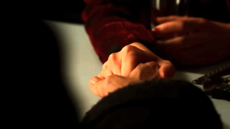 Cat Hardy and Ben Reilly hold hands in Spider-Noir.