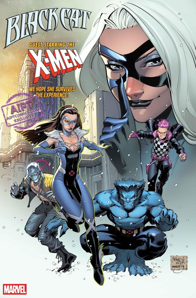 Cover for Black Cat #17 depicting Felicia Hardy joining the X-Men in a new costume.