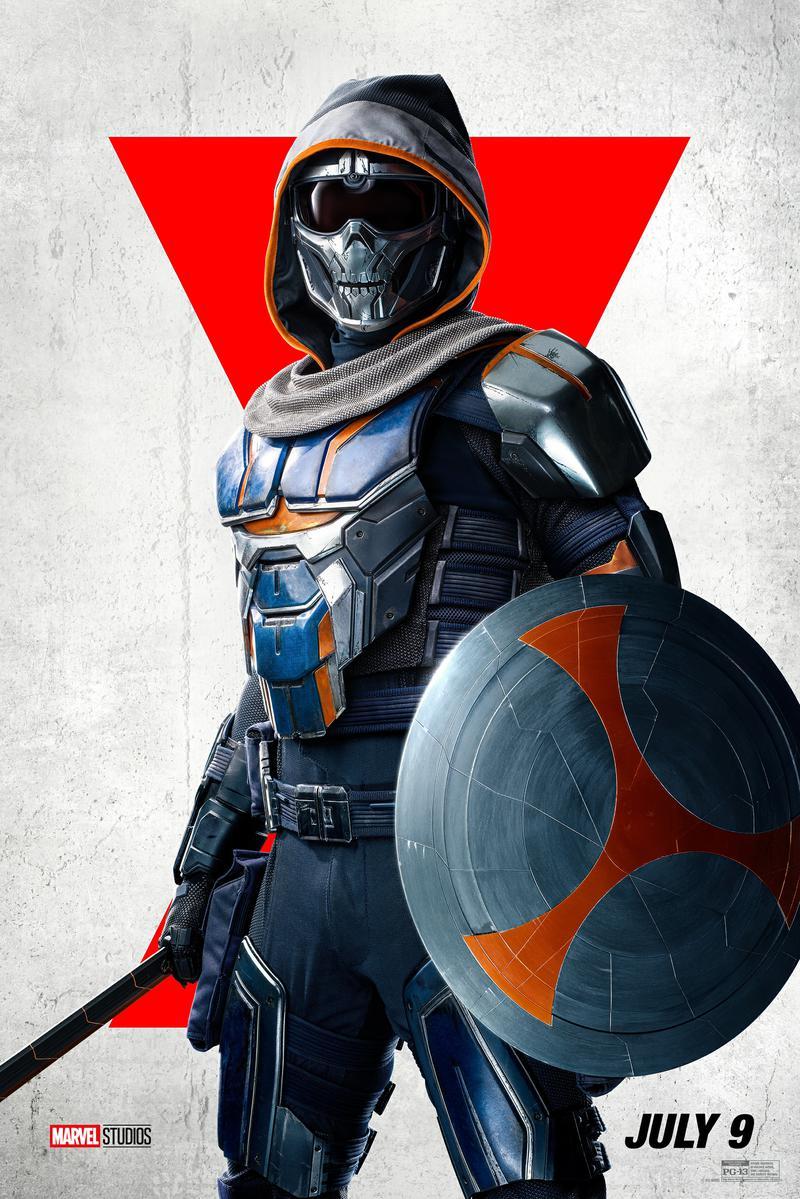 Taskmaster in 'Black Widow' poster.
