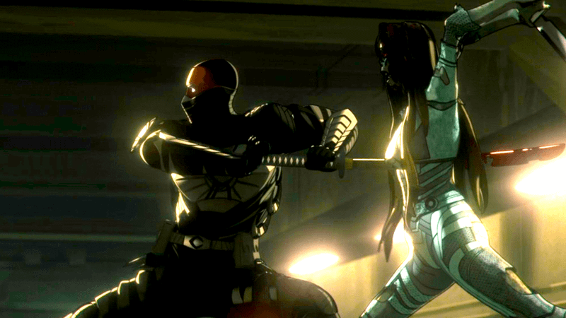 Blade Knight versus Zombie in Marvel Zombies