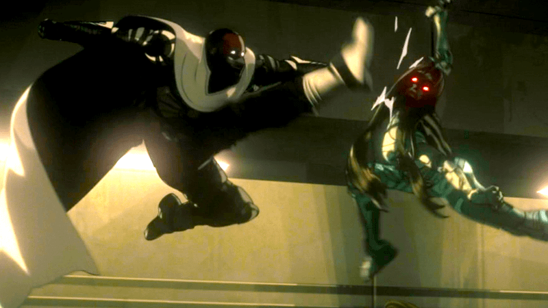 Blade Knight versus Zombie in Marvel Zombies