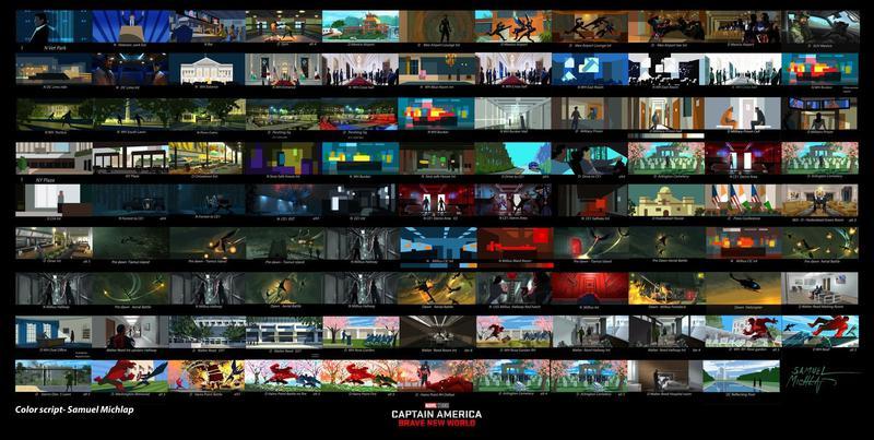 Color script for Captain America: Brave New World