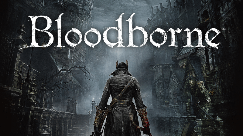 Bloodborne logo and image from game.