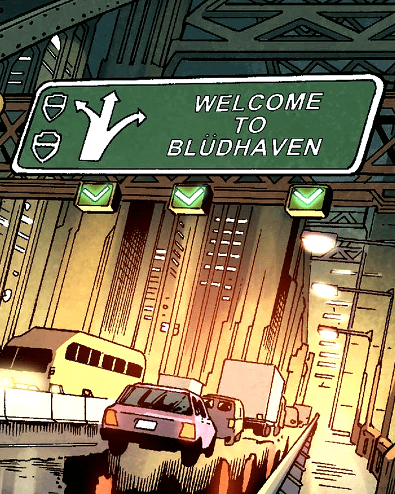 Bludhaven in DC Comics.