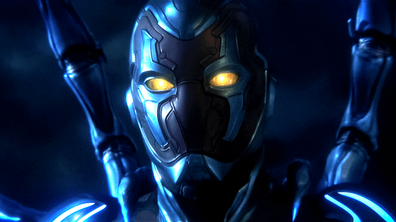 Xolo Maridueña as Blue Beetle in 'Blue Beetle.'