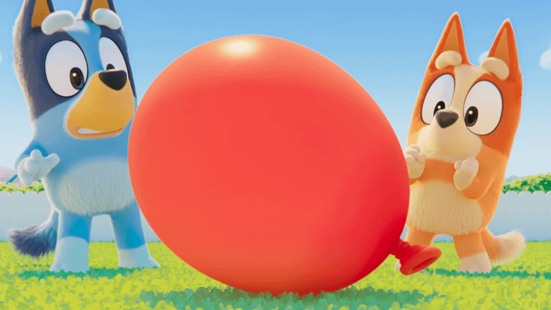 Bluey and Bingo in The Bluey Movie.