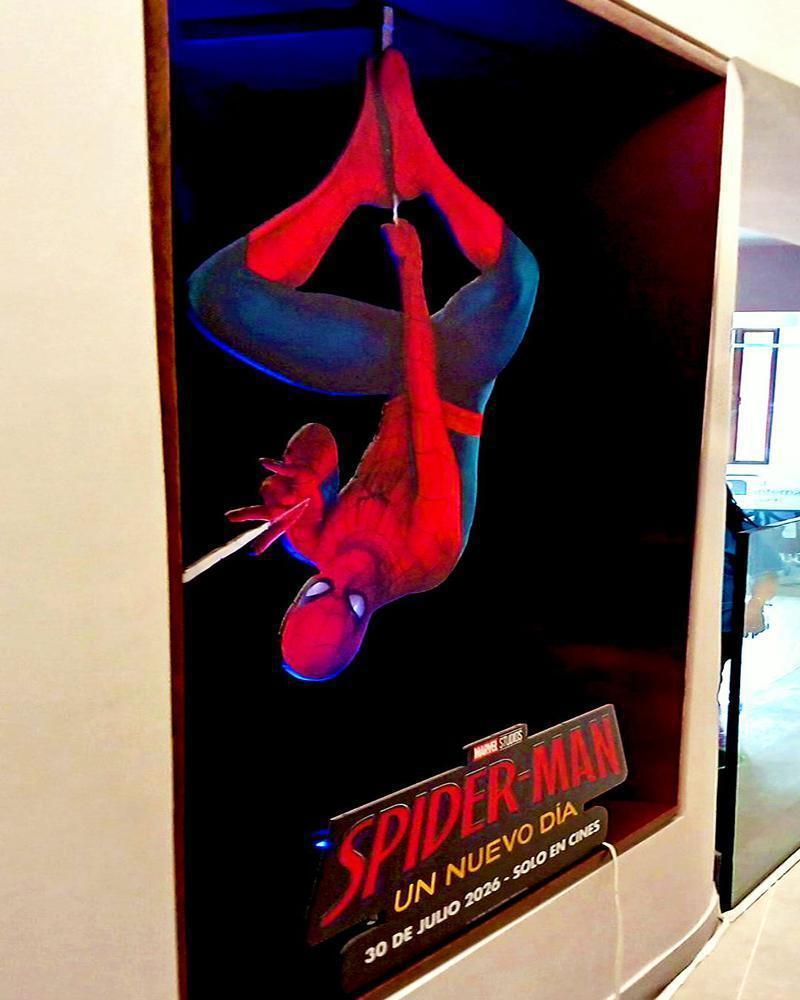 First poster for Spider-Man: Brand New Day shows Spidey hanging upside down.