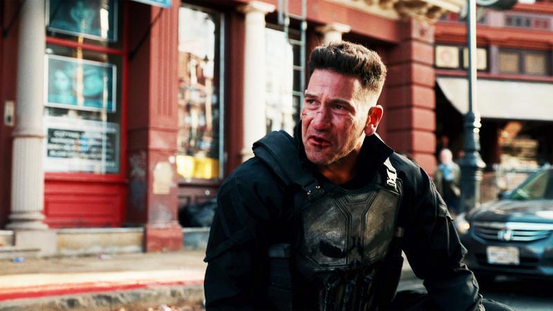 The Punisher on the street.