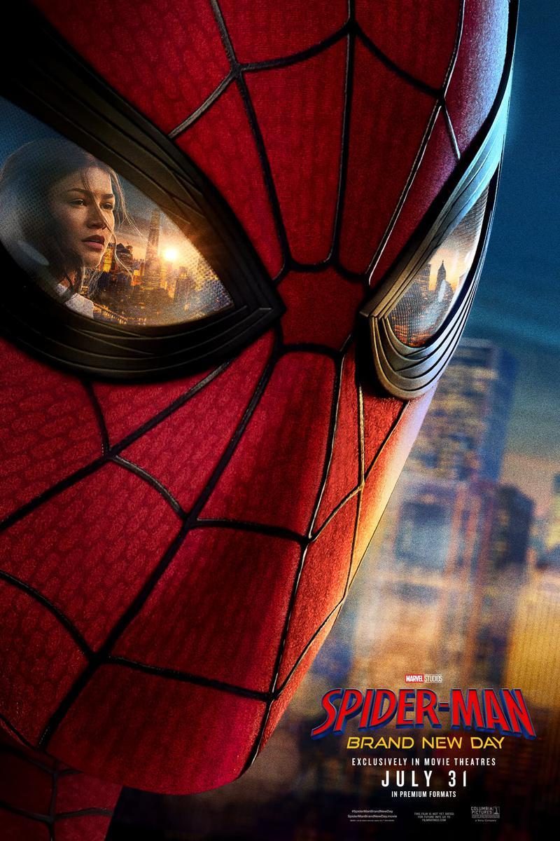 Spider-Man: Brand New Day, Zendaya in Mask eye teaser poster.