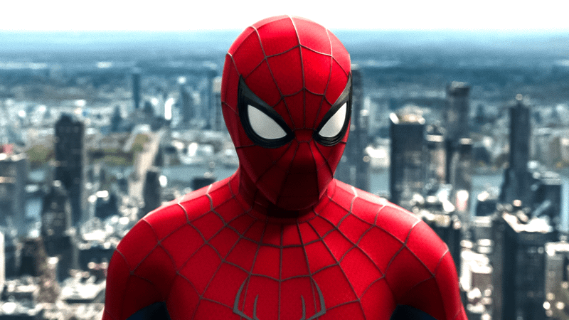 Spider-Man with mask on in Brand New Day trailer.