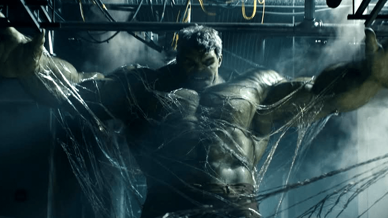 Hulk covered in webs in Brand New Day.