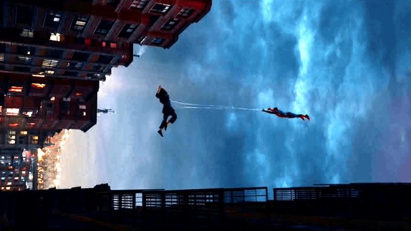 Spider-Man catching MJ in Brand New Day.