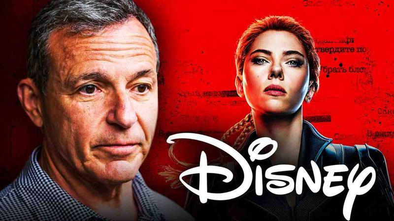 Bob Iger, Scarlett Johansson, Disney logo