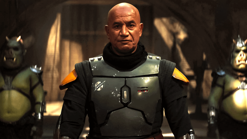 Temuera Morrison as Boba Fett in The Book of Boba Fett.