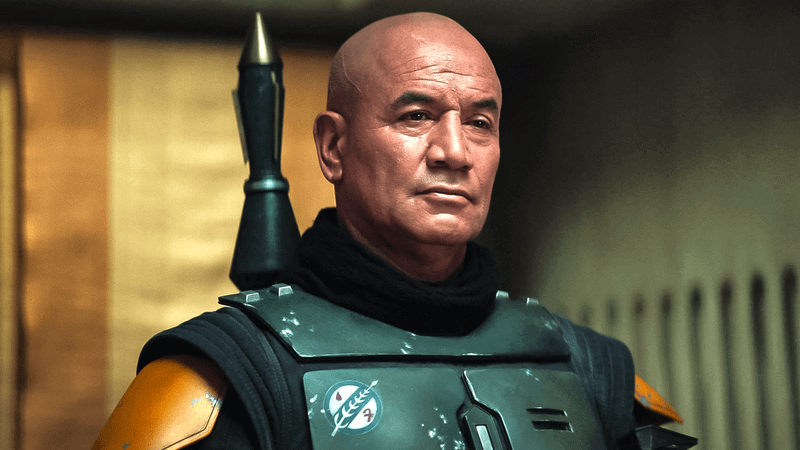 Temuera Morrison as Boba Fett in The Book of Boba Fett.