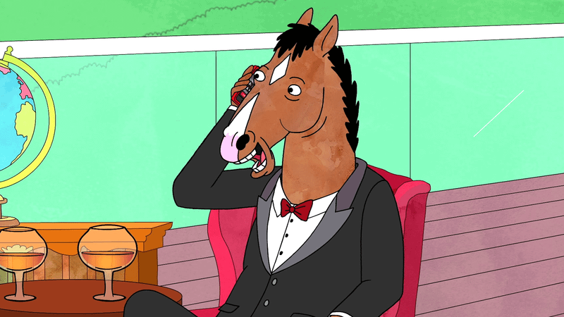 BoJack Horseman in Netflix's BoJack Horseman.