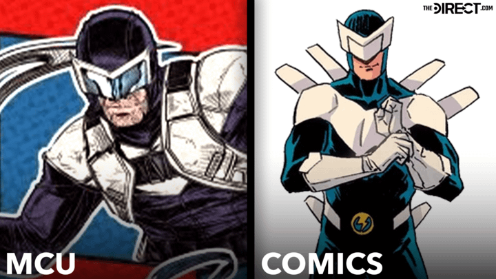 Boomerang on a Spider-Man: Brand New Day banner and in the comics.