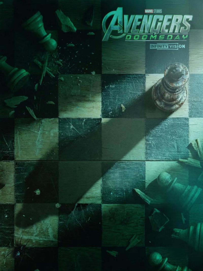 Avengers Doomsday, X-Men chess board, BossLogic poster.