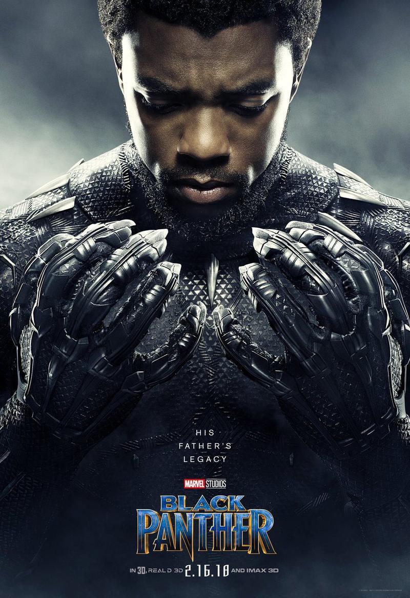 Chadwick Boseman as T'Challa, Black Panther Poster