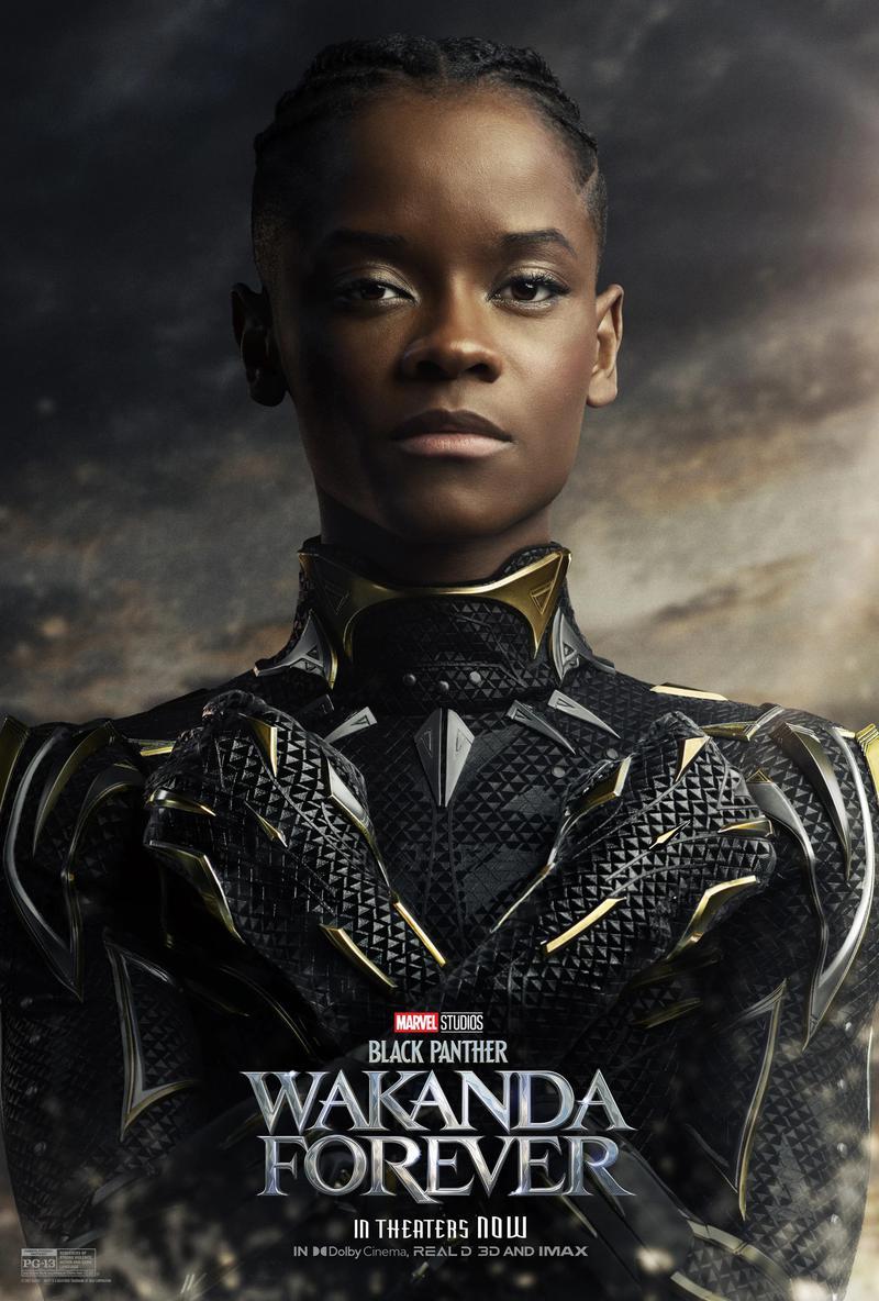 Letitia Wright as Black Panther, Wakanda Forever Poster