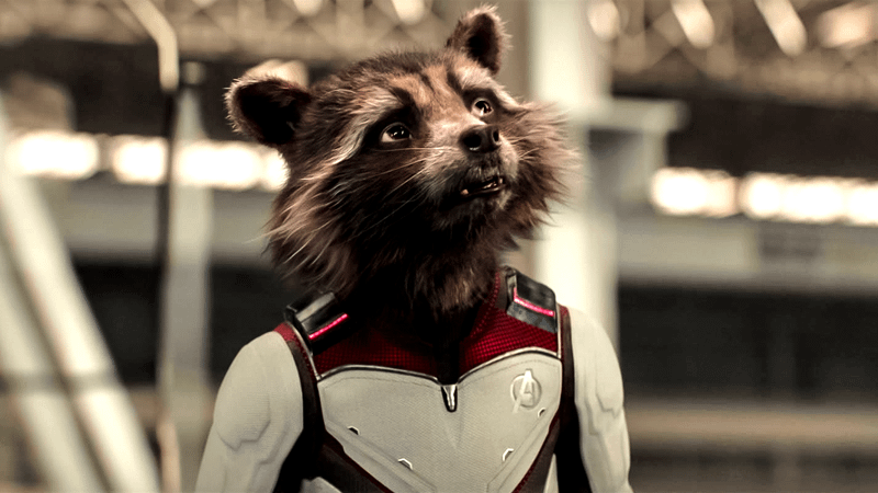 Bradley Cooper as Rocket Raccoon in the MCU.