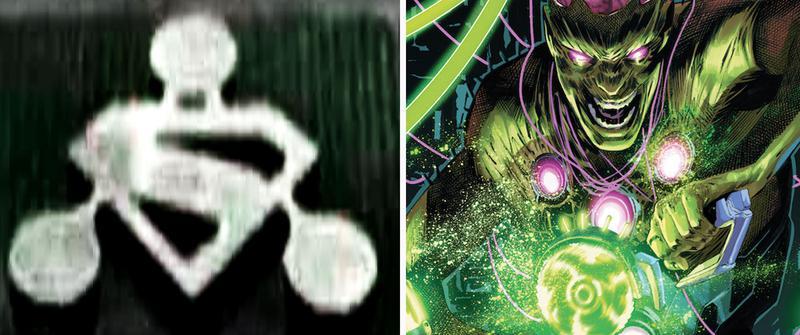 Superman Brianiac logo alongside Brainiac from DC Comics.