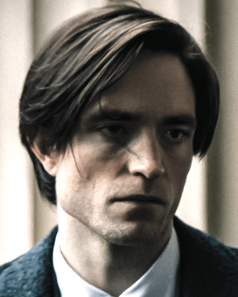 Robert Pattinson as Bruce Wayne.