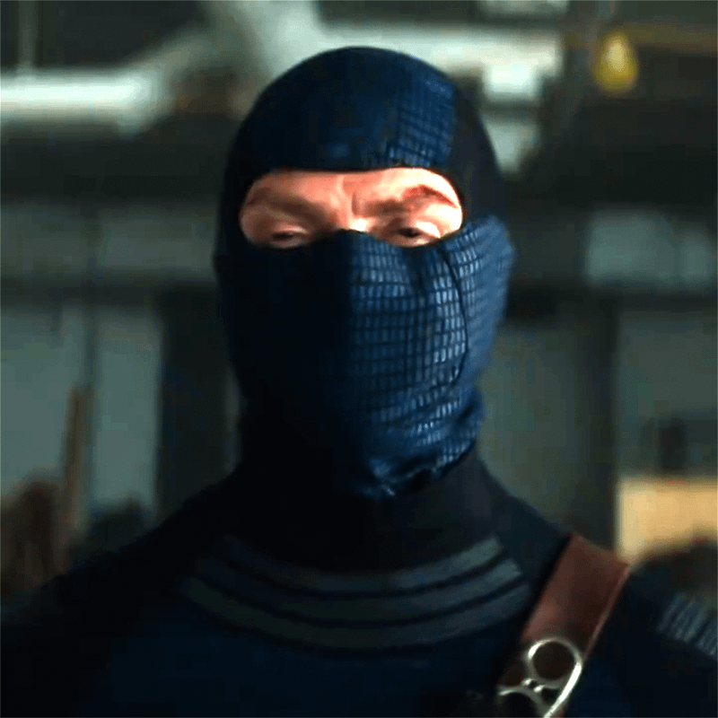 Wilson Bethel wearing Bullseye mask in 'Daredevil: Born Again' Season 2.